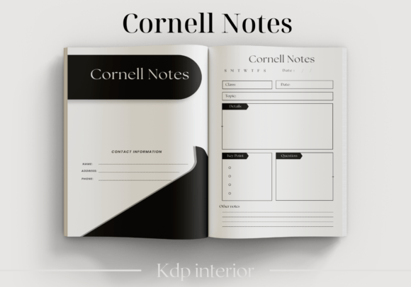 Cornell Notes Notebook - Kdp Interior: A Versatile Tool for Effective Note-Taking