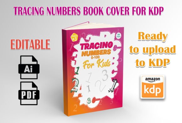 Cover Tracing Numbers for Book: A Design Solution for Kids' Activities