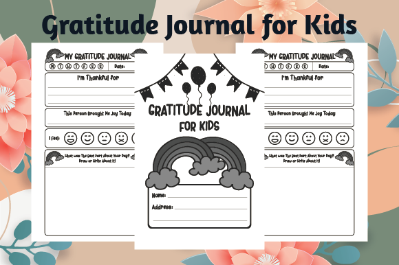 Cultivating Joy with a Gratitude Journal for Kids with Rainbow