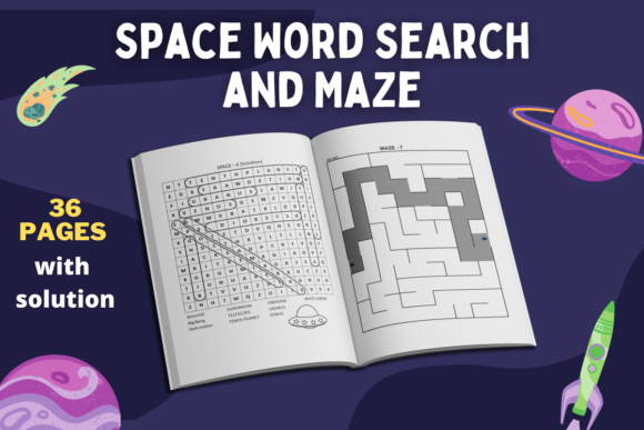 Engaging Kids with Space Word Search Puzzles and Mazes