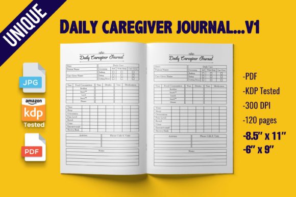 KDP Interior Daily Caregiver Journal