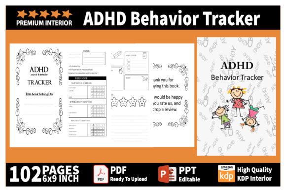 Maximizing Focus and Productivity with the ADHD Behavior Tracker Kdp Interior Log