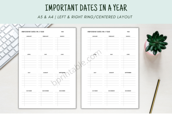 The Ultimate Guide to Your Important Dates in a Year Planner