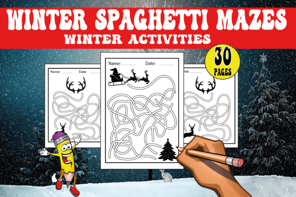 The Ultimate Toolkit for Creative Winter Activities: Spaghetti Maze Templates for Kids