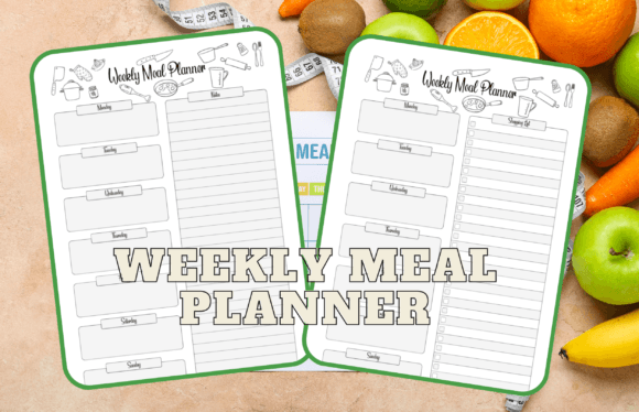 Weekly Meal Planner Interiors 2023: Your Blueprint for a Streamlined KDP Business