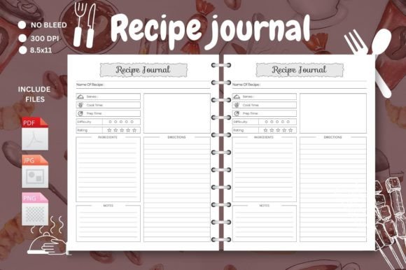 Your Kitchen's Best Friend: Understanding the Food Recipe Planner KDP Interior